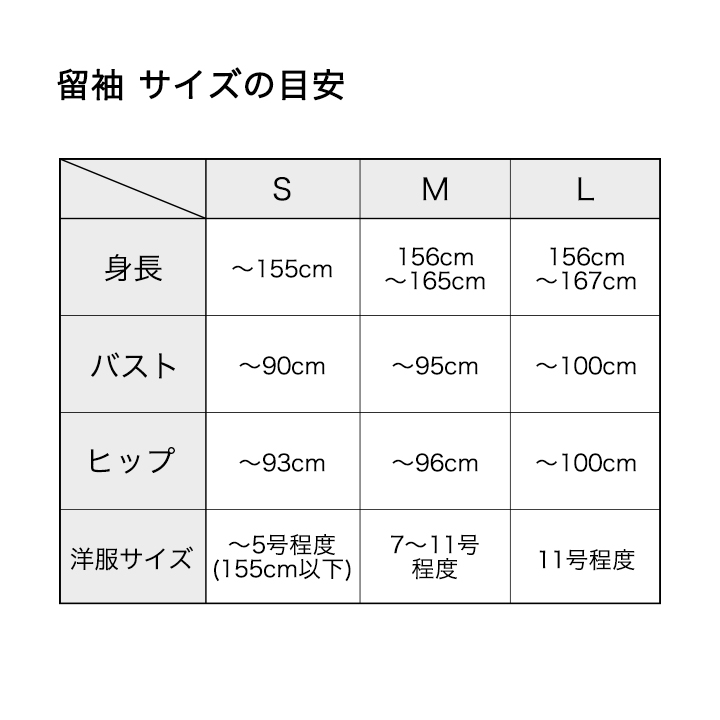 留袖サイズ